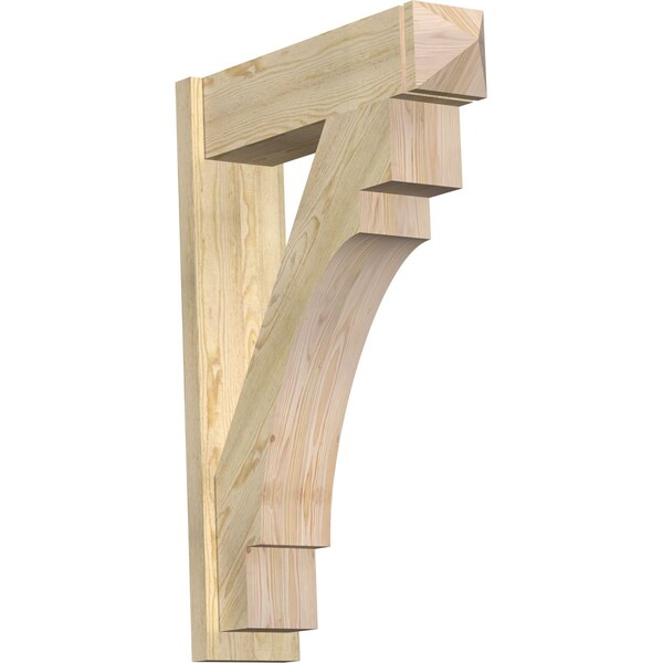 Ekena Millwork Merced Arts & Crafts Rough Sawn Outlooker, Douglas Fir, 8"W x 30"D x 42"H OUT08X30X42MRC03RDF - main